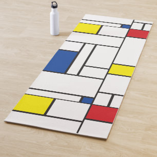 Esterilla De Yoga Arte Moderno De Stijl Geométrico Minimalista Mondr
