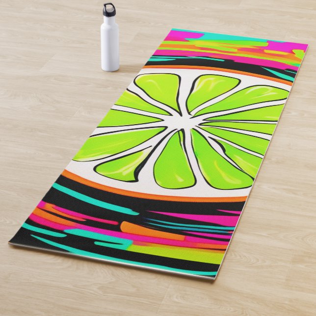 Esterilla De Yoga Arte pop de Lime Slice (In situ)