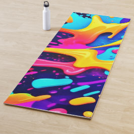 Esterilla De Yoga Arte vibrante de caos de color