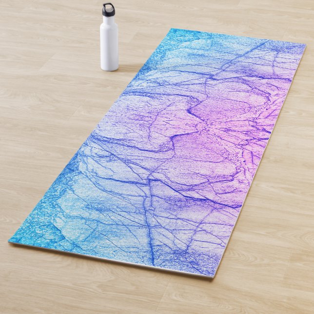 Esterilla De Yoga Aspecto de mármol morado Two Tone (In situ)