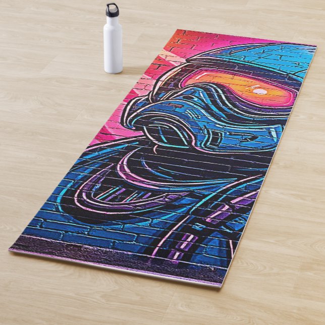 Esterilla De Yoga Astronauta Neon Cyberpunk (In situ)