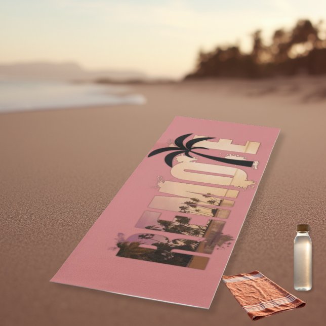 Esterilla De Yoga Atardecer de Isla Tropical Palmeras (Subido por el creador)