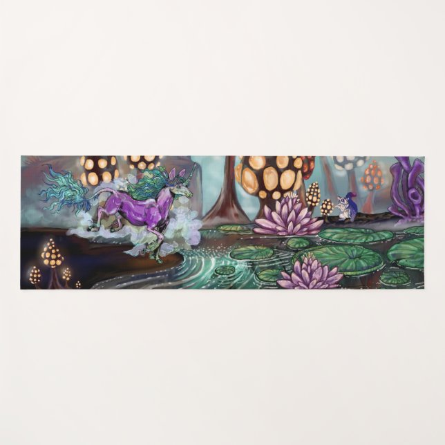 Esterilla De Yoga Atracciones de Fantasía en los Glowshrooms (Anverso (horizontal))