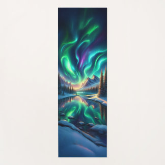 Esterilla De Yoga Aurora Boreal Colchón de Yoga de Invierno