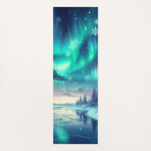 Esterilla De Yoga aurora borealis/Navidades/invierno