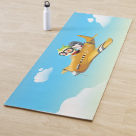 Esterilla De Yoga Aventura voladora con perro