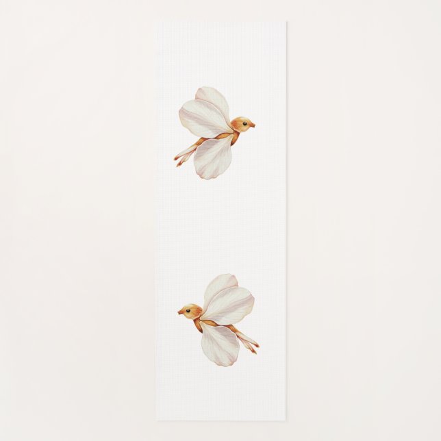 Esterilla De Yoga aves de primavera voladoras (Anverso)