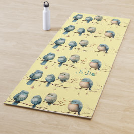 Esterilla De Yoga Aves extravagantes en ramas Elegancia intemporal