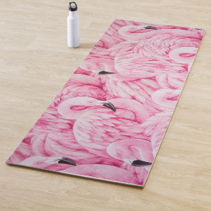 Esterilla De Yoga Aves Flamingo Rosadas