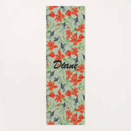 Esterilla De Yoga Aves Y Flores