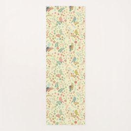 Esterilla De Yoga Aves y ramas de Shabby Amarillo