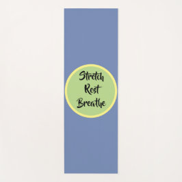 Esterilla De Yoga Azul Amarillo Verde Estirar Descansar Respirar