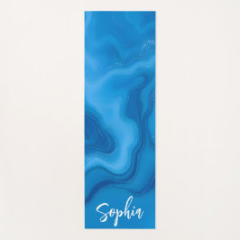 Esterilla De Yoga Azul lunar