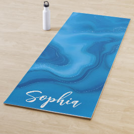 Esterilla De Yoga Azul lunar