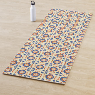 Esterilla De Yoga Azulejos retro vintage boho coloridos
