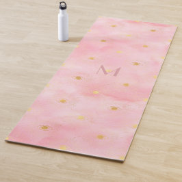 Esterilla De Yoga Baby Girly Pink Gold Celestial