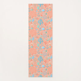 Esterilla De Yoga Bajo el agua acuarela coral rosa