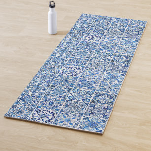 Esterilla De Yoga Baldosas mediterráneas, portuguesas, azulejo, mall