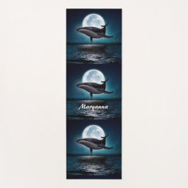 Esterilla De Yoga Ballena azul y luna llena