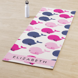 Esterilla De Yoga Ballenas, Patrón De Ballenas, Tu Nombre