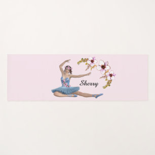Esterilla De Yoga Ballerina en rosa personal azul