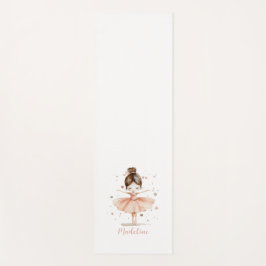 Esterilla De Yoga Ballerina Nombre Personalizado Girly