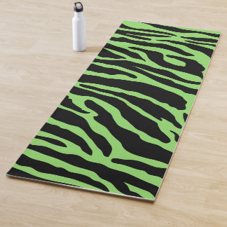 Esterilla De Yoga Bandas de impresión de animales verdes y negros