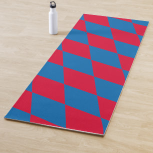 Esterilla De Yoga Bandera de diamante azul y rojo de Baviera