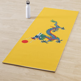 Esterilla De Yoga Bandera de la dinastía Qing china (dragón chino) (