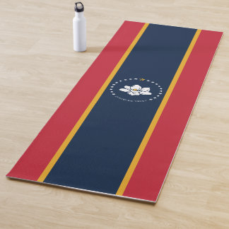 Esterilla De Yoga Bandera de Mississippi - Nueva bandera de Magnolia