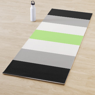 Esterilla De Yoga Bandera de Orgullo Agender – Identidad Agender LGB