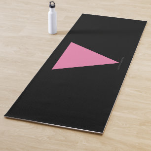 Esterilla De Yoga bandera de triángulo rosa de SlipperyJoe's símbolo