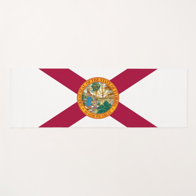 Esterilla De Yoga Bandera del estado de Florida (Anverso (horizontal))