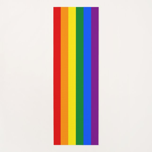 Esterilla De Yoga Bandera del Orgullo Gay (Arcoiris) (Anverso)