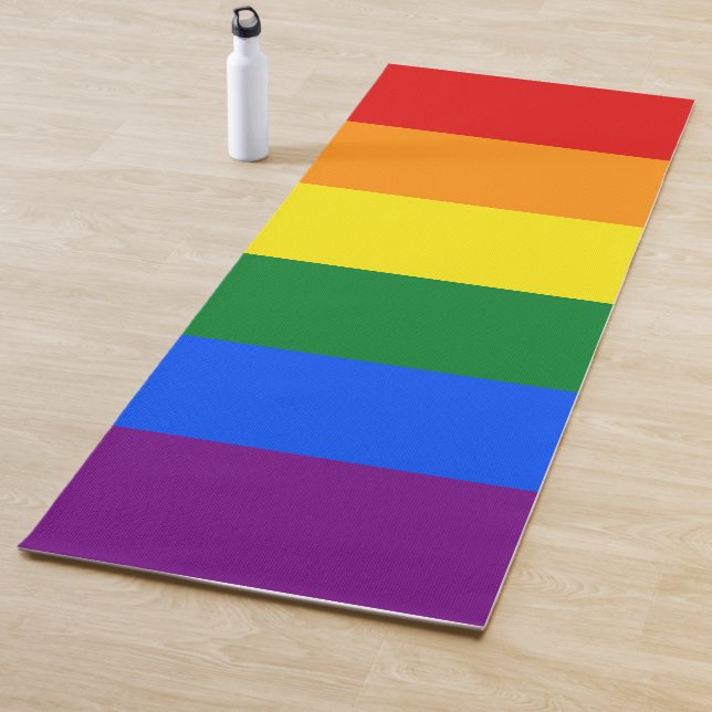 Esterilla De Yoga Bandera del Orgullo Gay Gris LGBTQ (In situ)