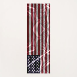 Esterilla De Yoga Bandera estadounidense que enarbola rojo, blanco y