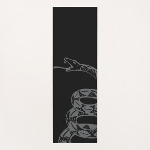 Esterilla De Yoga Bandera Gadsden No Pises en Mí Gris