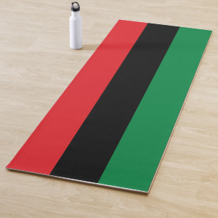 Esterilla De Yoga Bandera Panafricana, feliz Kwanzaa