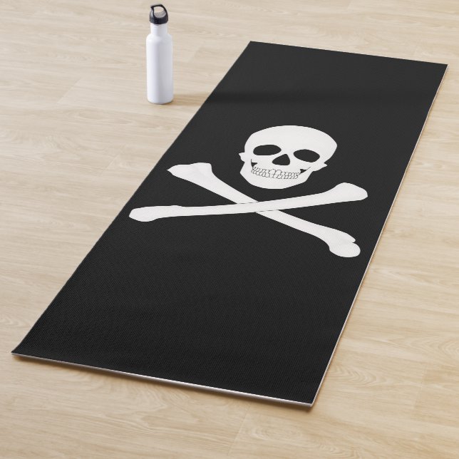 Esterilla De Yoga Bandera pirata (cráneo y cruces) (In situ)