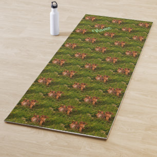 Esterilla De Yoga Bebé Chipmunks Animal Nature Art