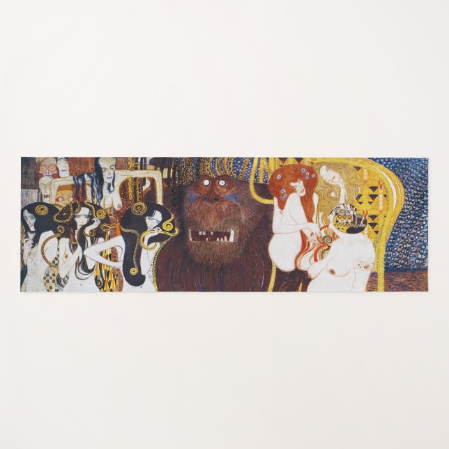 Esterilla De Yoga Beethoven Frieze (detalle), Gustav Klimt (Anverso (horizontal))