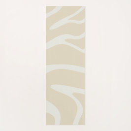 Esterilla De Yoga Beige Cream Simple Organic Pattern