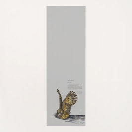 Esterilla De Yoga Bella Lechuza Pesquera Peligrosa Pintada A Mano