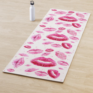 Esterilla De Yoga Besos por todas partes (blanco)