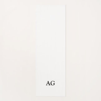 Esterilla De Yoga Black Letter Monogrammed Initial