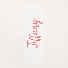 Esterilla De Yoga Blanco bonito y Coral