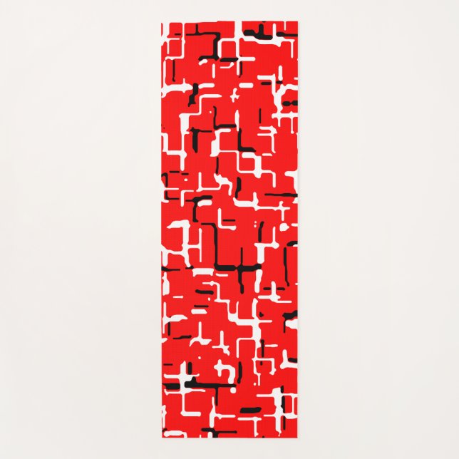 Esterilla De Yoga Blanco negro rojo (Anverso)