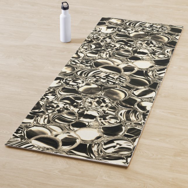 Esterilla De Yoga Blebs de oro o burbujas de vidrio, ¿brillo? (In situ)