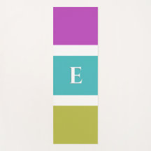 Bloqueo de color de banda moderna Monograma azul v