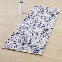 Blue And Grey Paint Splash And Splatter Pattern